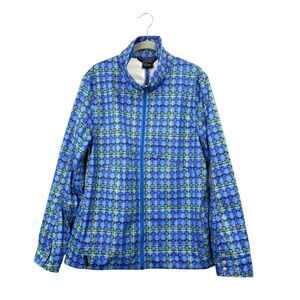 OBERMEYER Tempest Windshirt jacket Size‎ L printed blue